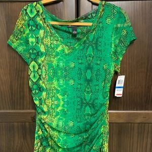 INC womens XL green blouse New w/ Tags